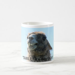 "Lächeln" ist es es wert! Tasse