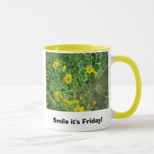 Lächeln ist es Freitag! Tasse