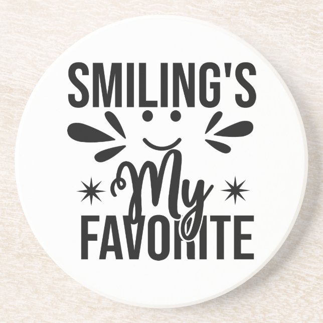 Lächeln ist mein Liebling, Lächeln ist mein Liebli Getränkeuntersetzer (Vorne)