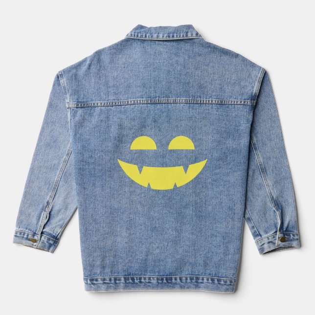 "Lächeln" Jeansjacke (Rückseite)
