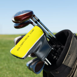 Lächeln, Jesus Lieben Sie gelb glücklichen Sonnens Golf Headcover