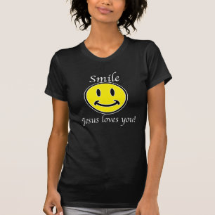 Lächeln, Jesus-Lieben Sie T-Shirt