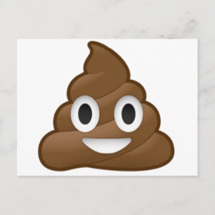 Lächeln Kack Emoji Postkarte