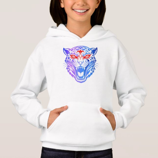 Lächeln Kitty Hoodie (Vorderseite)