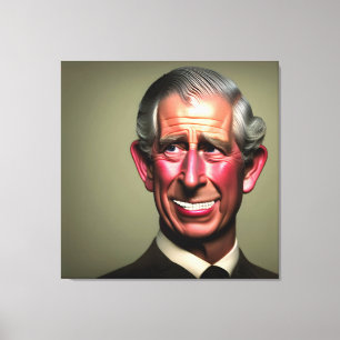 Lächeln König Charles III Wall Art Leinwanddruck