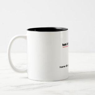 Lächeln, lassen Sie Ihre Zähne atmen Zweifarbige Tasse