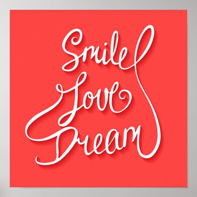 Lächeln Liebe Dream Poster (Vorne)