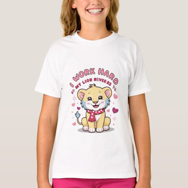 Lächeln Lion Cub - Niedlich Happy Baby Lion T - Sh T-Shirt (Vorderseite)