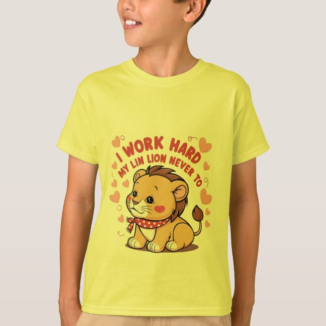 Lächeln Lion Cub - Niedlich Happy Baby Lion T - Sh T-Shirt (Vorderseite)