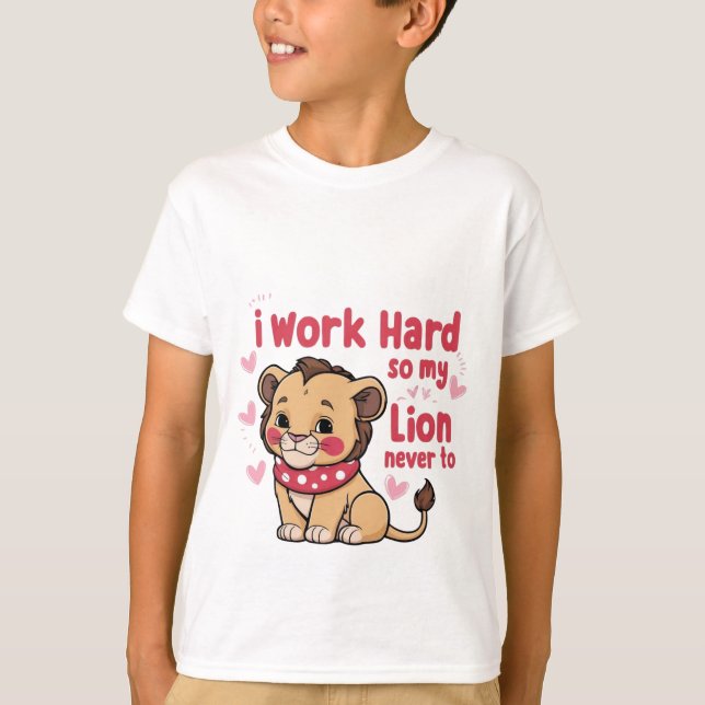 Lächeln Lion Cub - Niedlich Happy Baby Lion T - Sh T-Shirt (Vorderseite)