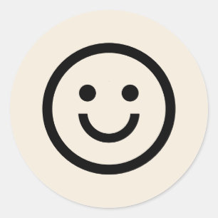 Lächeln :) Minimaler einfacher Smile Face Sticker