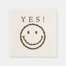 Lächeln mit Kaffeebohnen