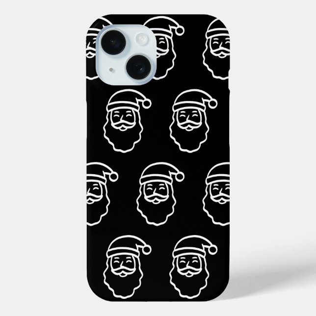 Lächeln mit Santa Case-Mate iPhone Hülle (Rückseite)