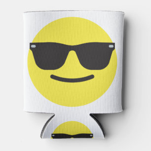 Lächeln mit Sonnenbrille Gesicht Emoji Tasse Dosenkühler