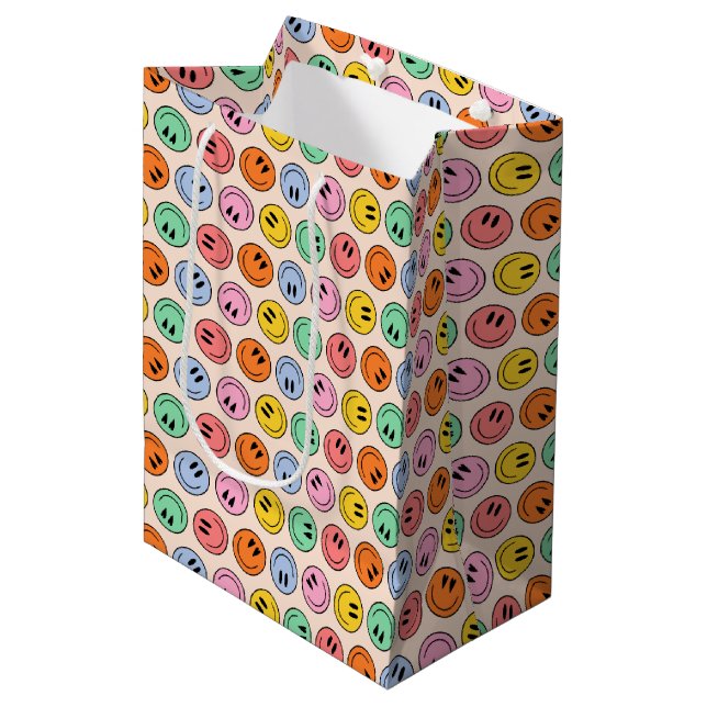 Lächeln Mittlere Geschenktüte (Vorderseite Schrägansicht)
