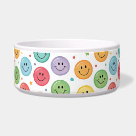 Lächeln Muster Emoji Napf