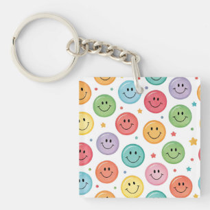 Lächeln Muster Emoji Schlüsselanhänger