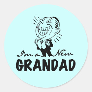 Lächeln neue große T - Shirt und Geschenke Runder Aufkleber