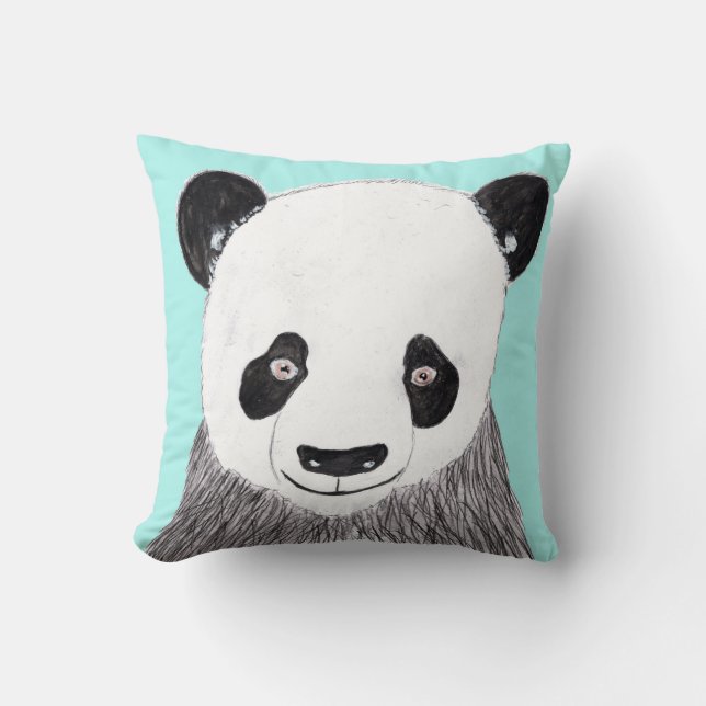 Lächeln Panda Kissen (Vorderseite)