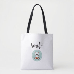 Lächeln-Panda-mittlere Taschen-Tasche