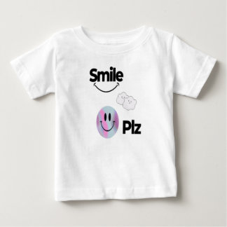 Lächeln, Positiv und fröhlicher Charme mit Lächeln Baby T-shirt
