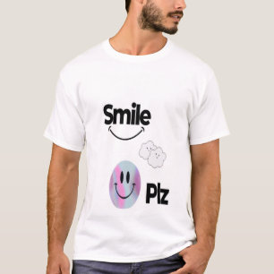 Lächeln, Positiv und fröhlicher Charme mit Lächeln T-Shirt
