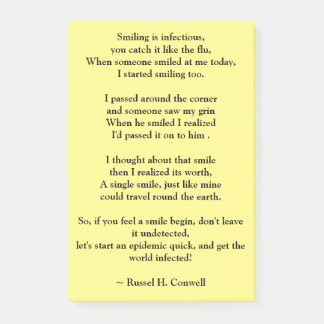 Lächeln Post-it Klebezettel