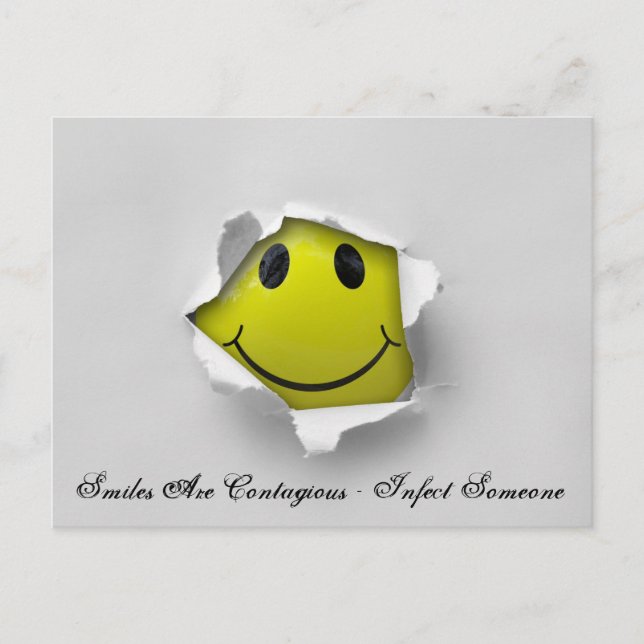 Lächeln Postkarte (Vorderseite)