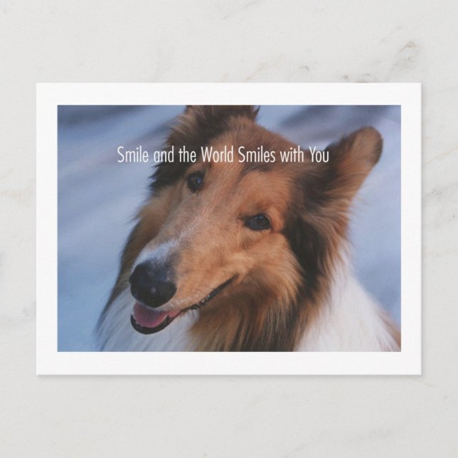 Lächeln Postkarte (Vorderseite)