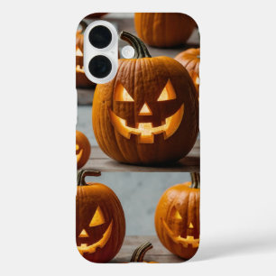 Lächeln Pumpkin Face Halloween iPhone 16 Hülle