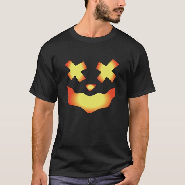 Lächeln Pumpkin-Gesichter Augen X T-Shirt (Vorderseite)