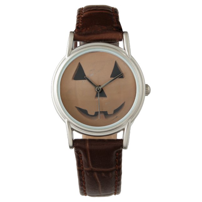 Lächeln Pumpkin Watch Armbanduhr (Vorderseite)