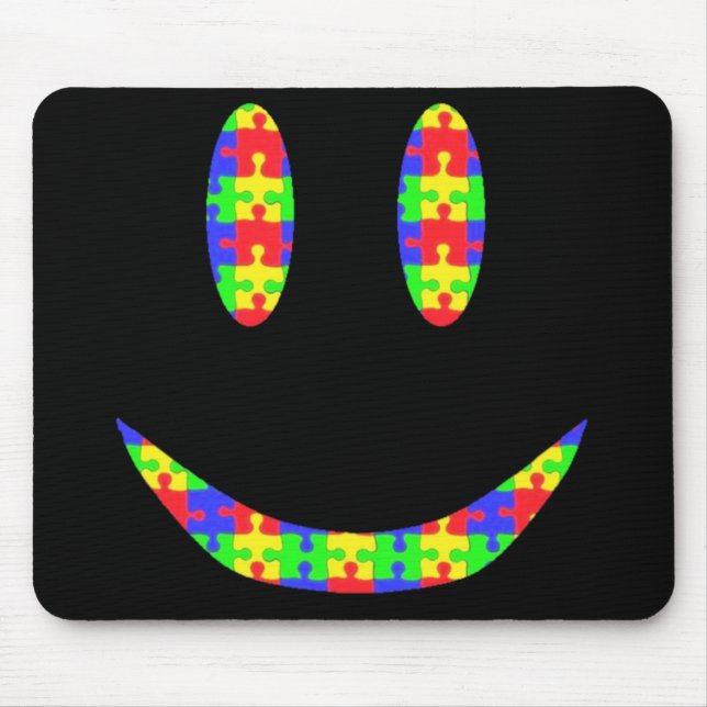 Lächeln-Puzzlespiel Mousepad (Vorne)