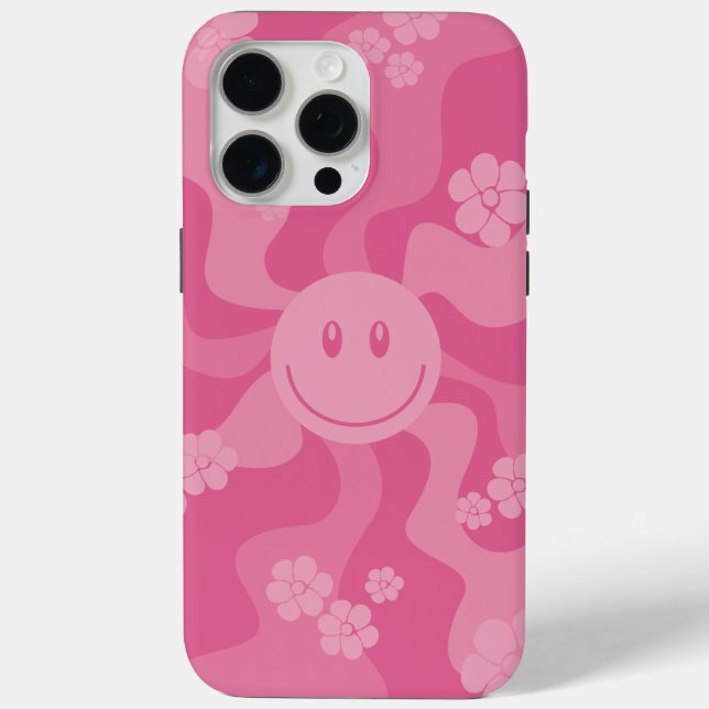 Lächeln - Rosa Case-Mate iPhone Hülle (Rückseite)