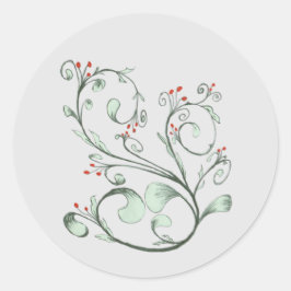 Lächeln Runder Aufkleber