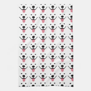 Lächeln Samoyed Kitchen Geschirrtuch