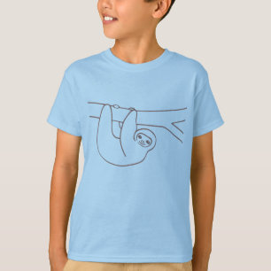 Lächeln, sich von einem Baum abhängen T-Shirt