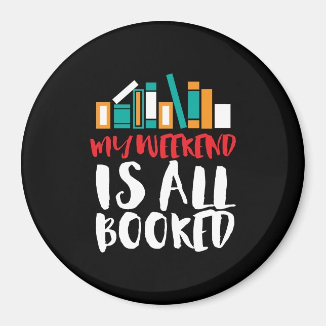 Lächeln Sie am Wochenende am beliebten Bookworm Magnet (Vorne)