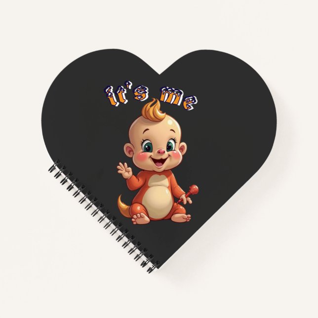 Lächeln Sie die Freude eines süßen Babys und das G Notizbuch (Vorderseite)