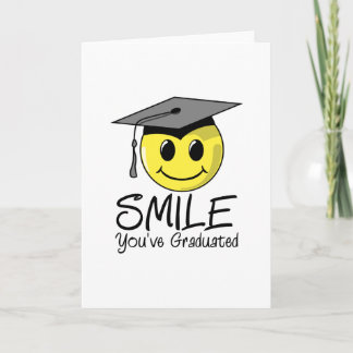 Lächeln Sie Emoji Sie Abschluss-Karten Karte