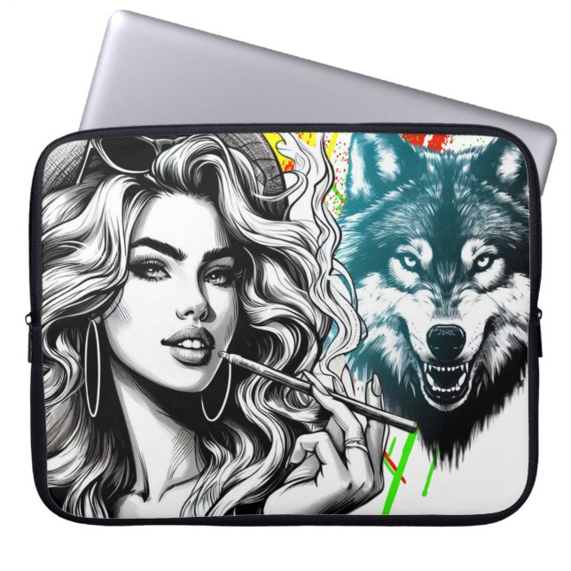 Lächeln Sie mich auf - Tintensammlungen Laptopschutzhülle (Vorderseite)