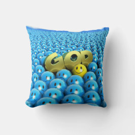 Lächeln Sie mit Gott Kissen