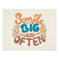 Lächeln Sie oft Big Lächeln: Freude