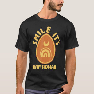Lächeln sie Ramadan muslimischen Eid Mubarak islam T-Shirt