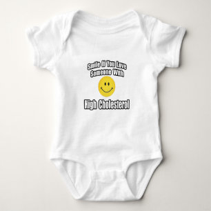 Lächeln Sie, wenn Sie jemanden mit hohem Cholester Baby Strampler