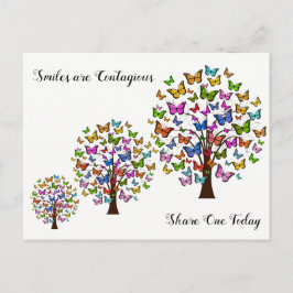 Lächeln sind ansteckend postkarte