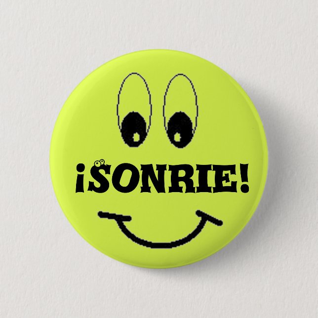 Lächeln, Sonrie! Button (Vorderseite)