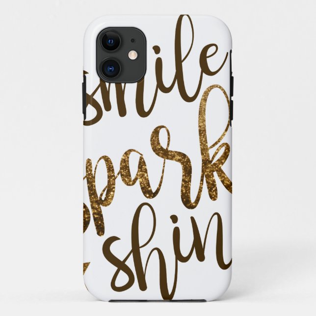 Lächeln, Sparkle, glänzen Case-Mate iPhone Hülle (Rückseite)