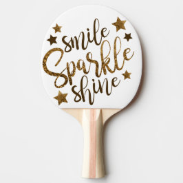 Lächeln, Sparkle und Shine Ping Pong Paddles Tischtennis Schläger