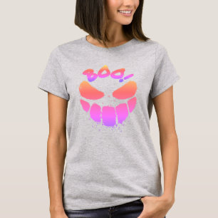 Lächeln Spooky Gesicht glücklichen Halloween-T - S T-Shirt